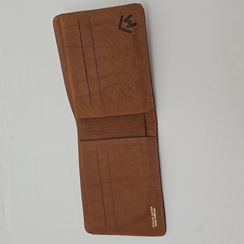 Stone Mountain Genuine Leather Brown Wallet Made In Brazil